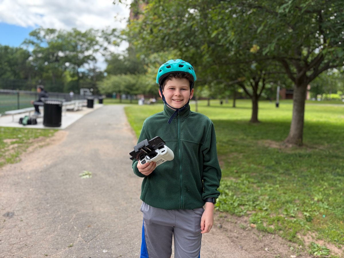 Samuel with drone controller